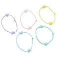 thumbnail image 3 of Claire's Girl's Pastel Bobble Heart Ponytail Holder Hair Ties, 10-Pack, Children's, 3 of 4