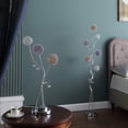 thumbnail image 5 of 59" Steel Six Light LED Novelty Floor Lamp With Colorful Funky Floral Shades, 5 of 7