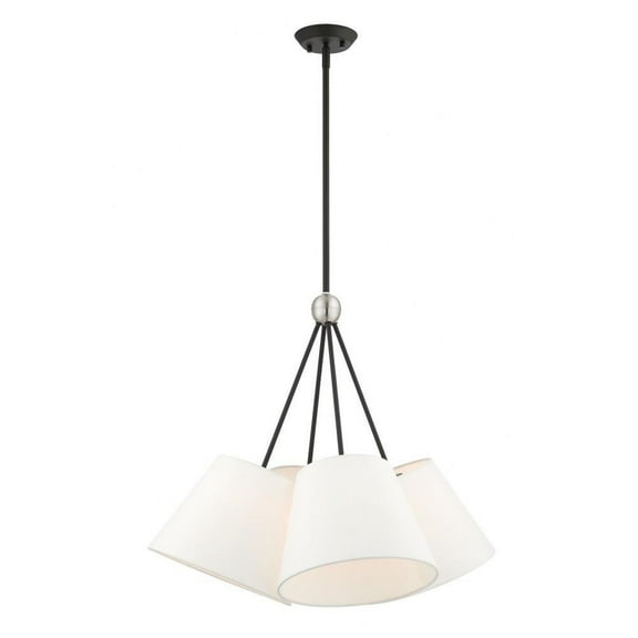 Transitional Four Light Chandelier-Black Finish Bailey Street Home 218-Bel-4188421
