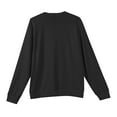 thumbnail image 7 of Men's Round Neck Long Sleeve Ribbed Knit Pullover, Sweater for Cold Weather, Indoor Warmth and Everyday Essentials,Black,3XL, 7 of 7