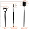 thumbnail image 2 of 3PCS Eyebrow Brush, Eyelash Brush and Comb Curlers Spoolie Brush, Steel Brow Brush Mascara Comb Makeup Grooming Tool, 2 of 5