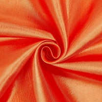 Extra Wide Nylon Taffeta Fabric 110" Wide For Table Covers, Gowns, Garments, Curtains, Drapery and Dresses (Orange)