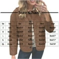 thumbnail image 3 of Miluxas Women's Fashion Loose Long Sleeve Solid Color Casual Quilted Solid Color Cotton Padded Jacket with Pockets Wine XL(XL), 3 of 8