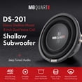 thumbnail image 2 of MB Quart DS1-204 Subwoofer de montaje superficial Discus (negro) - Subwoofer de 8 pulgadas, 400 vatios, audio para automóvil, bobinas de voz de 2 pulgadas, envolvente de goma UV, lo mejor en gabinetes, 2 of 5