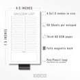 thumbnail image 2 of Bloc de notas magnético con lista de compras para refrigerador - Para listas de compras Bloc de notas minimalista para refrigerador, 2 of 5