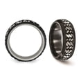 thumbnail image 4 of Bague Tissée en Titane Noir pour Hommes (9mm), 4 of 4