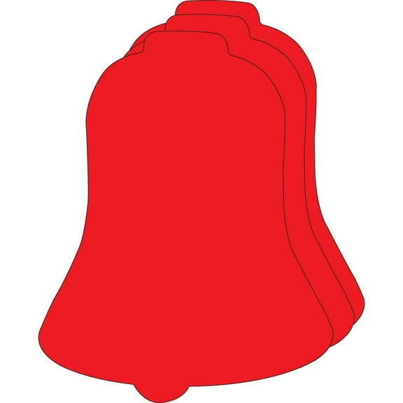 SHAPES ETC. Bell Single Color Super Cut-Outs- 8” x 10”