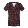 thumbnail image 1 of Ropa de lavado con estampado de dibujos animados, ropa de mano con cepillo, ropa de enfermera, camiseta de manga corta con cuello en V para mujer, ropa quirúrgica, ropa de trabajo para hombres, 1 of 5