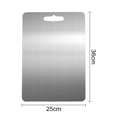 thumbnail image 5 of Hzsb Stainless Steel Cutting Board Heavy Duty Non-Slip Scratch-Resistant Easy Clean Kitchen Accessory, 5 of 6
