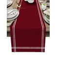 thumbnail image 2 of Solid Color Wine Red Table Runner Home Wedding Decor Table Flag Mat Table Centerpieces Decoration Party Dining Long Tablecloth, 2 of 6