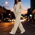 thumbnail image 6 of Chiccall Sweatsuits for Women 2 Piece Outfits Zip Up Hoodie Sweatshirt and Baggy Sweatpants Set Fall Long Sleeve Tracksuit, 6 of 10