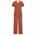 thumbnail image 3 of Samickarr Nursing Uniforms Scrubs Sets For Woman And Man Clearance Plus Size Working Uniform With Pocket Scrubs Medical Uniform Scrubs Top And Pants, 3 of 4