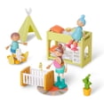 thumbnail image 2 of Juego de 7 muñecos familiares de madera con forma de frijol gigante para niños a partir de 3 años, 2 of 9