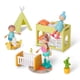 thumbnail image 2 of Juego de 7 muñecos familiares de madera con forma de frijol gigante para niños a partir de 3 años, 2 of 9
