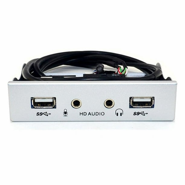 3,5 pouces 2 ports USB 2.0 + HD AUDIO boîtier PC de bureau lecteur