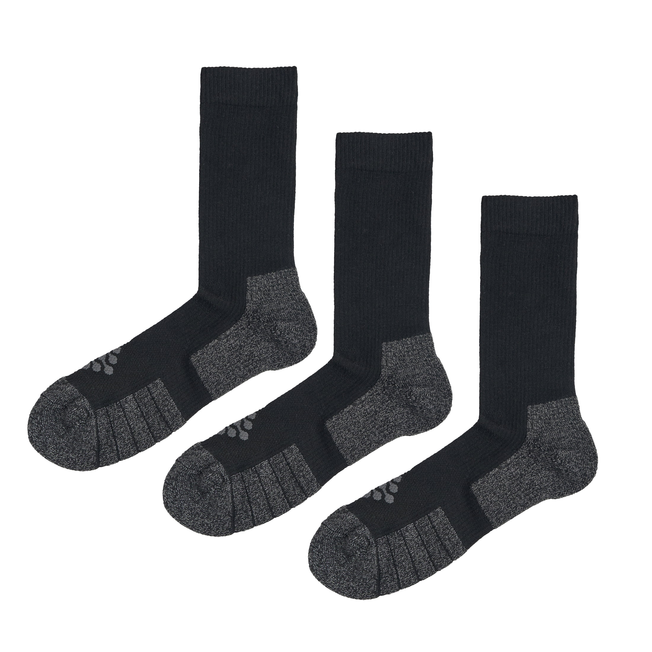 TRUEENERGY Flow High Impact Cushion Crew Sock, Men's Size 10-14.5, 3-pack