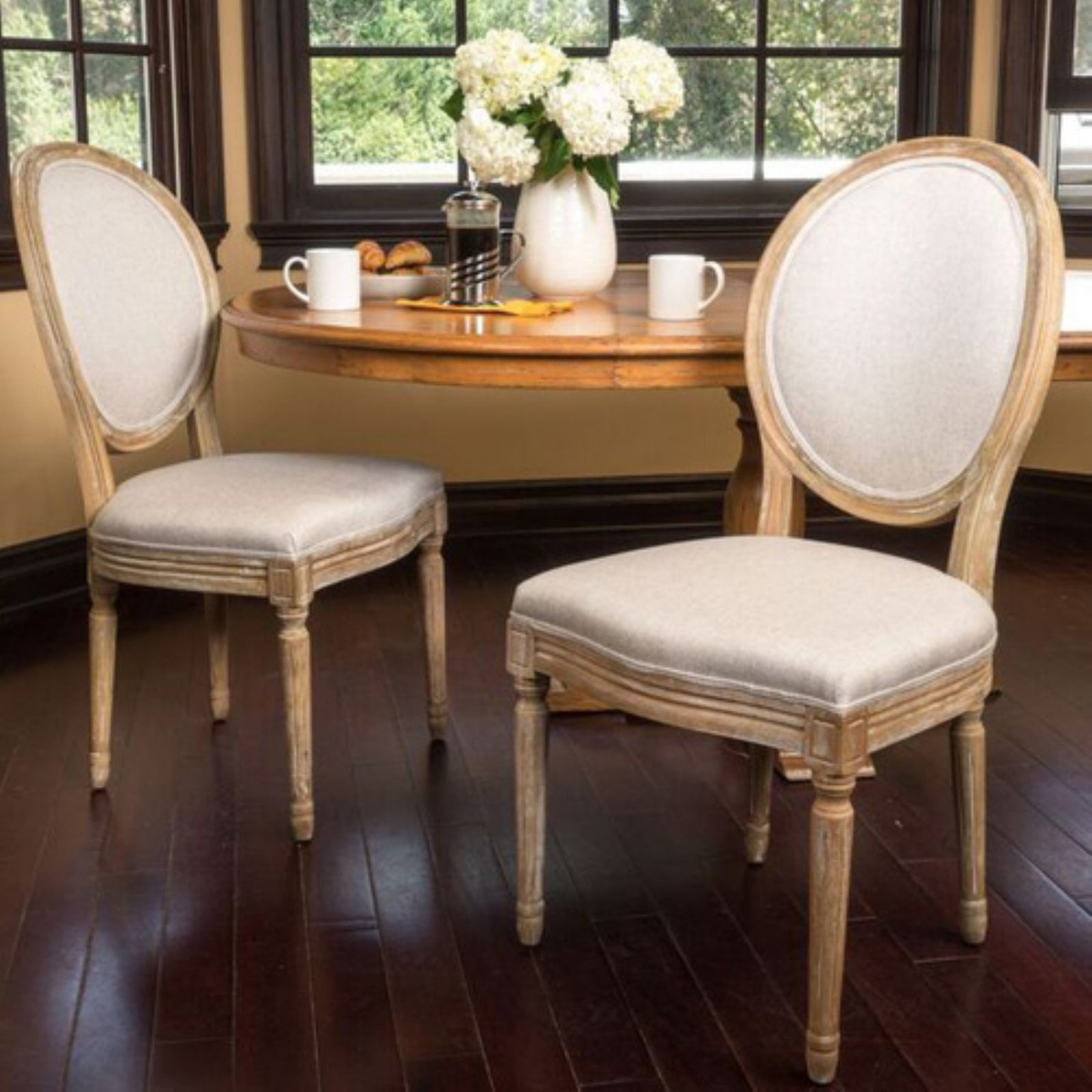 phinnaeus upholstered dining chair  set of 2  walmart