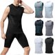 thumbnail image 2 of Men's Sleeveless Workout Shirt Quick-Drying Stretchy Athletic Tank Top for Training Fitness Activities, 2 of 5