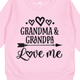 thumbnail image 3 of Inktastic Grandma Grandpa Love Me Arrow Toddler Sweatshirt, 3 of 4