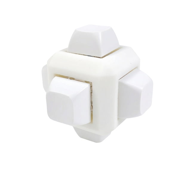 Desk Decompression Gadget, Clicky Fidget Cube, Mechanical Switch Fidget Cube, Keyboard Fidget Toys Adults 6-In-1 Fidget Keyboard Clicker Cube Sensory Toys for Anxiety Stress Relief, White