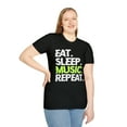 thumbnail image 4 of Harmony in Style: 'Eat. Sleep. Music. Repeat.' T-Shirt, 4 of 4