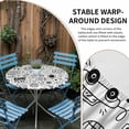 thumbnail image 2 of Video Game Round Tablecloth for 45-54 Inch Tables, Fitted Table Cover with Elastic Edge, Black White Game Controller Monochrome Waterproof Outdoor Table Cloth Protector for Patio Garden Dinner Picnic, 2 of 9