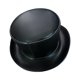 thumbnail image 3 of Sombrero de caballero medieval Steampunk divertido para hombres y mujeres, de cuero sintético, para adultos, sombrero de copa medieval. Negro, 3 of 9