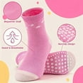 thumbnail image 3 of Baby Non Slip Grip Crew Socks with Anti Skid Soles for Infants Toddlers Kids Boys Girls 1-7 Years Baby Kids 5-10 Pairs Non Skid Ankle, 3 of 8