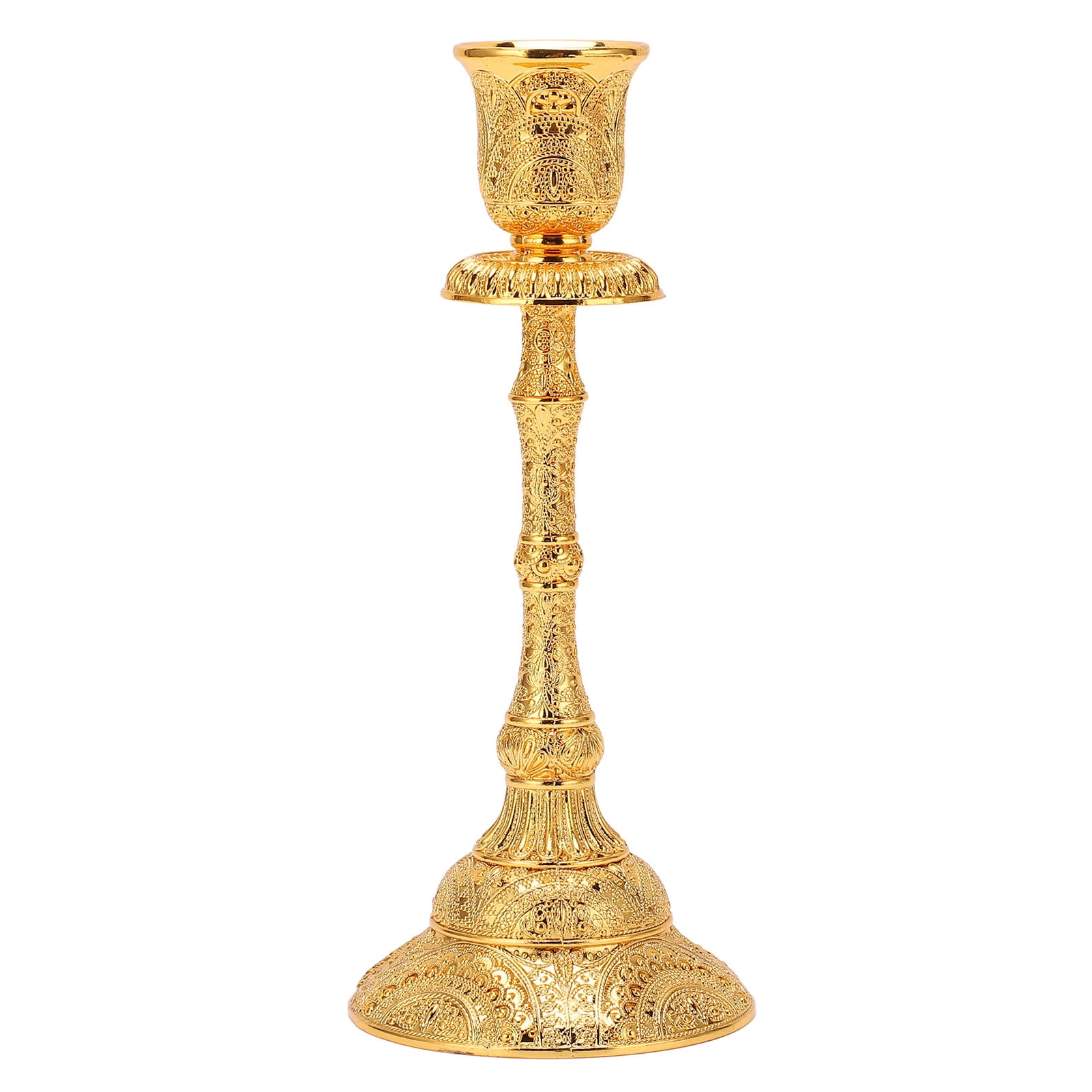 Tall Candle Holder, Golden Romance Gold Candlestick Holder For Wedding