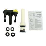 Mainstays 4-inch Centerset Bathroom Faucet with Push Pop-up, Dual Handle, Matte Black