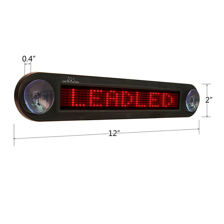 Leadleds Dc 12v Remote Programmable LED Sign Scrolling Message