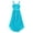 Turquoise, variant on TiaoBug Kids Flower Girls Sequin Sleeveless Party Gown Wedding Bridesmaid Dress