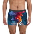 thumbnail image 1 of Balery Modern Art Red And Blue Colors Calzoncillos bóxer para hombre, ropa interior de algodón suave y transpirable con cinturilla de nailon-Small, 1 of 5