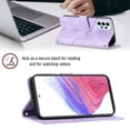 thumbnail image 3 of for Samsung Galaxy A32 5G Crossbody Wallet Case with Card Holder, Flip Folio Book Style Leather Shockproof Protective Phone Cover with Shoulder Strap/Lanyard for Samsung Galaxy A32 5G, Purple, 3 of 9