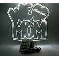 thumbnail image 6 of We Love Mom Heart Night Light Up Table Lamp LED Personalized Name Engraved Colorful Bright Home Room Decor, Our Newest Feature - It's Wow, with Remote, 16 Colors, Free Engraved, Great Gift, 6 of 11