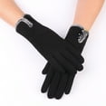 thumbnail image 2 of WonderWiz Womens Winter Gloves Touch Screen Warm Fleece Lined Thick Thermal Windproof Ladies Snow Gloves for Cold Weather Black One Size, 2 of 3