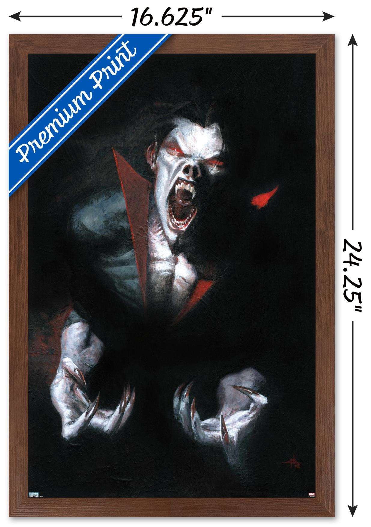 Marvel Movie - Morbius - Shadows Wall Poster, 14.725" x 22.375", Framed
