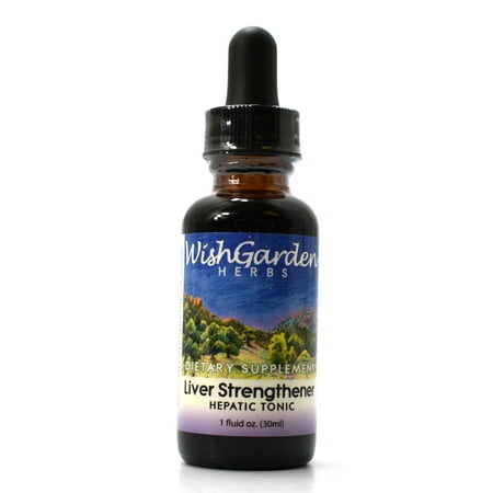 WishGarden Herbal Remedies WishGarden Herbs — Liver Strengthener Hepatic Tonic — Gluten Free — 1 oz Dropper
