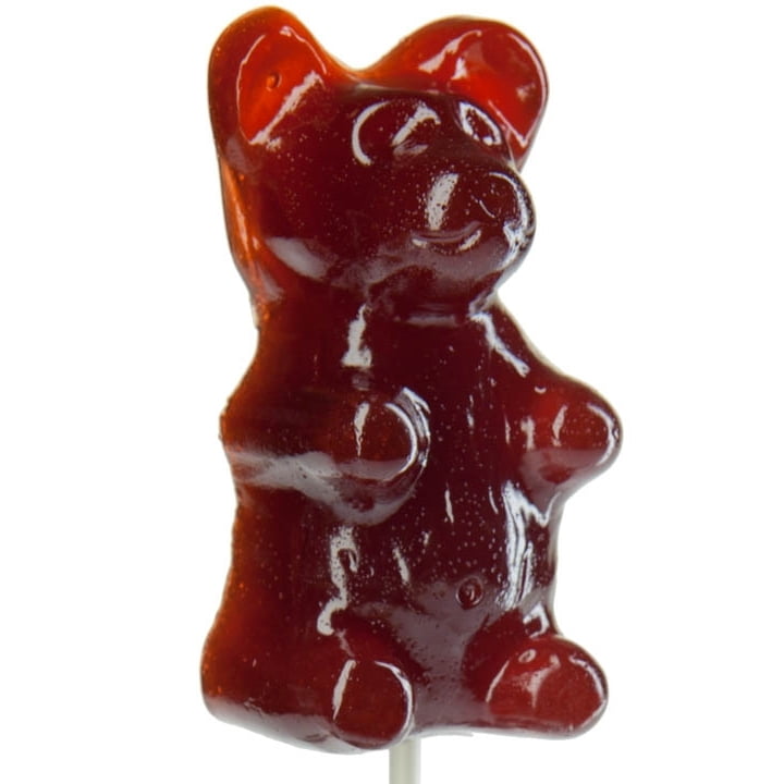 Giant Gummy Bear ... on a Stick-Cherry Cola