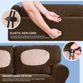 thumbnail image 7 of Subrtex Sofa Slipcover Sets 9 Pieces Stretch Couch Cover Backrest Cushion Covers (Oversized Sofa, Coffee), 7 of 7