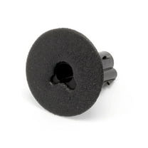 THE CIMPLE CO - Black Single Feed Through Bushing For Coax Coaxial Cable RG6 - 100 Pack