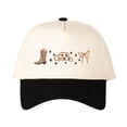 thumbnail image 3 of BOOTS HAT RIBBON Letter Embroidered Color Block Trucker Hat Unisex Adjustable Cotton Breathable Fashion Cap for Travel Daily Wear, 3 of 10