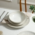 thumbnail image 3 of Stone Lain Linea 12-Piece Dinnerware Set Stoneware, White, 3 of 7