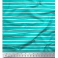 thumbnail image 1 of Soimoi Green Moss Georgette Fabric Vertical Stripe Print Sewing Fabric Yard 42 Inch Wide, 1 of 3