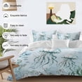 thumbnail image 3 of Cal King 4 Piece Bedding Set Ocean Jellyfish Shell Seaweed Soft Breathable Duvet Cover and Pillowcase,Marine Life Underwater World Duvet Cover Set Washable Bed Sheets for Bedroom Dormitory Guest Room, 3 of 9