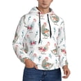 thumbnail image 2 of Fotbe Men's Hoodie with Funny Chicken Pattern - Kangaroo Pocket Pullover Hooded Sweatshirt, Perfect for Daily Wear, Travel, and Home-Large, 2 of 7
