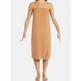 thumbnail image 4 of Lissome Women's Ultra Soft Stretch Knit Strapless Snap Closure Bath Wrap, Sizes S-3X, 4 of 4