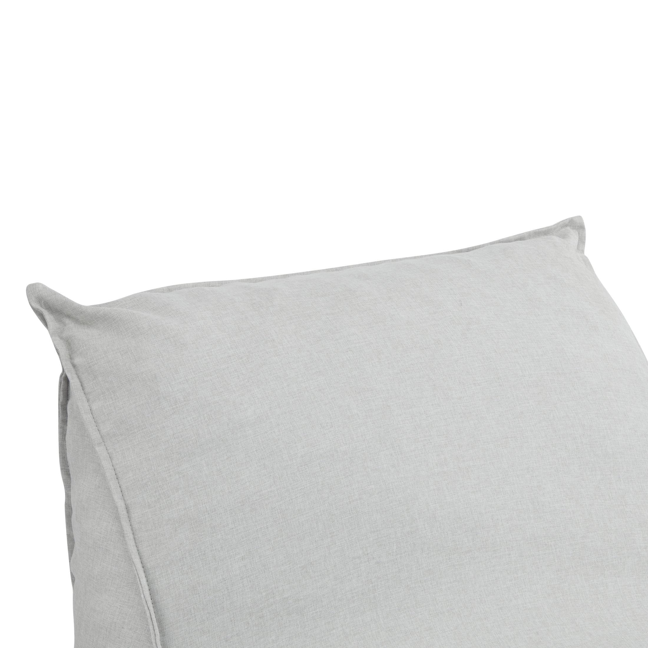 Christopher Knight Home 48" Outdoor Bean Bag Lounge Chair, Weather-Resistant Fabric, Light Gray. Set of 2