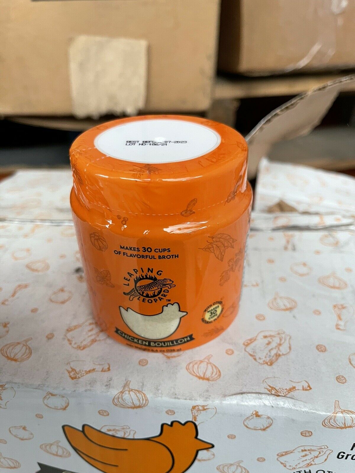LEAPING LEOPARD CHICKEN BOUILLON 4.4 OZ (CASE OF 12 PER ORDER / PER LOT
