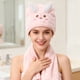 thumbnail image 1 of Hogar y cocina, Baño, Artículos de baño, Toalla de forro polar con estampado de conejos y corales, ideal tanto para hombres como para mujeres, para lavarse la cara, bañarse y secarse el cabello, toall, 1 of 6